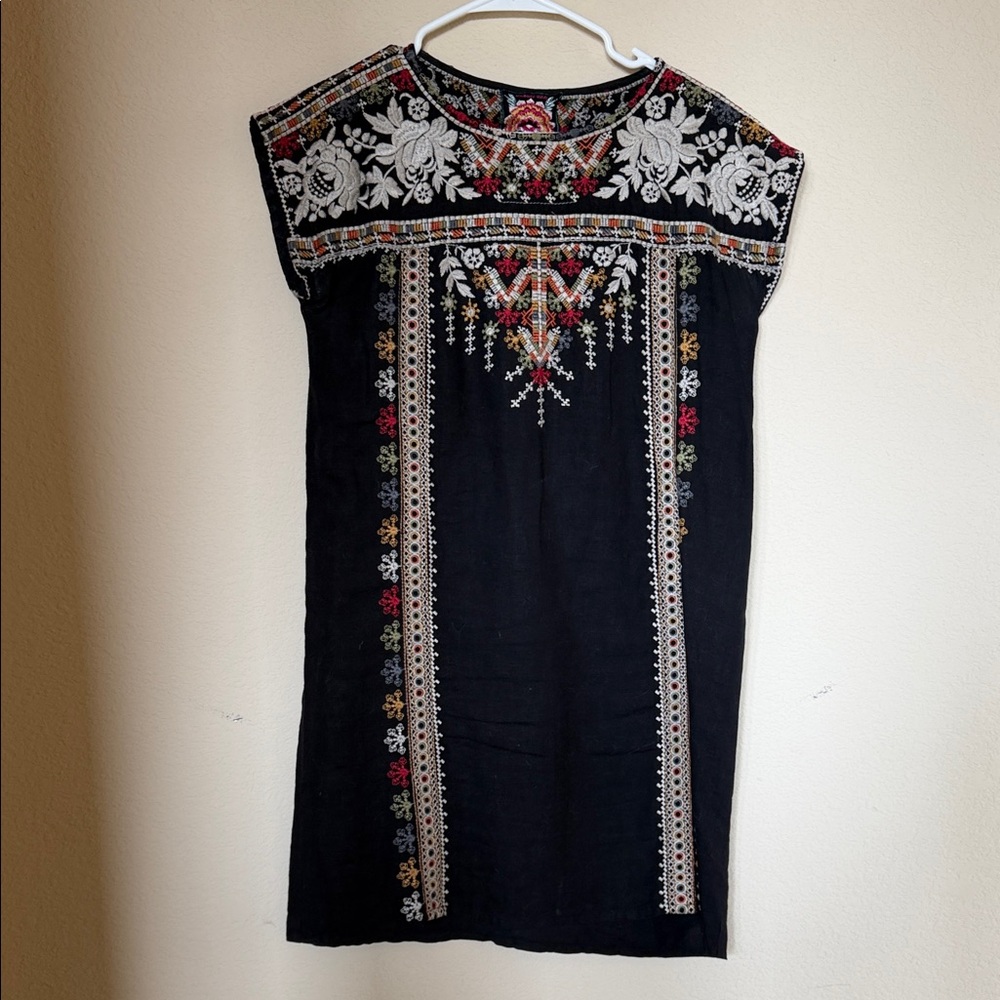 Johnny was linen shift dress worn once small